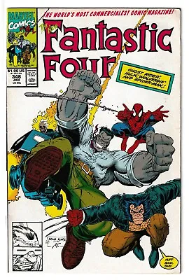 Buy Fantastic Four #348 - Marvel 1991 - Volume 1 - Cover By Arthur Adams • 7.99£