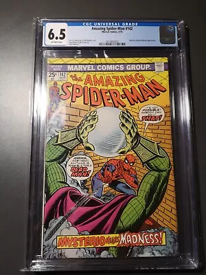 Buy The Amazing Spider-man #142,  Mysterio Means Madness , Great Cover Art!! Cgc 6.5 • 200£