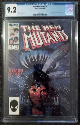 Buy New Mutants #18 Cgc 9.2 1st Full Appearance Demon Bear + New Warlock 1984 🔥🔑 • 64£