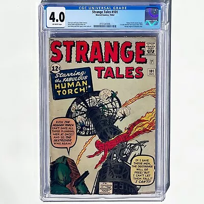 Buy Strange Tales #101, CGC Universal Grade 4.0, Marvel Comics Oct 1962, Human Torch • 357.45£