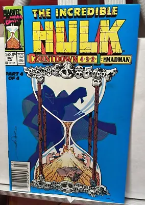 Buy Incredible Hulk #367, 1st Dale Keown On Hulk, Newsstand, 1990 • 7.88£