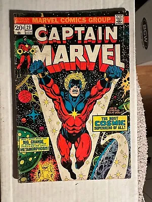 Buy Captain Marvel #29  Comic Book  1st App Uranos & Sui-San, Origin Of The Eternals • 9.56£