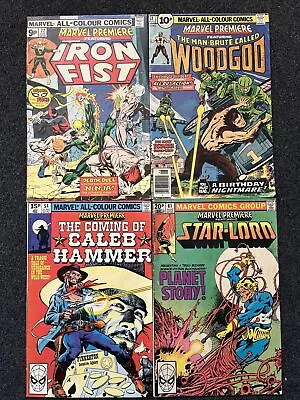 Buy Marvel Premiere 1975 Issues 22 31 54 61 4xComics Iron Fist Star Lord Woodgod • 14.99£