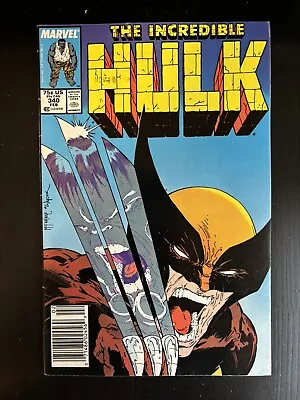 Buy Incredible Hulk # 340 Newsstand McFarlane Wolverine Great Shape, Small Stamp • 124.68£