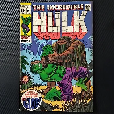 Buy 1969 The Incredible Hulk Marvel Comic Book #121  The Glob!  • 32.76£