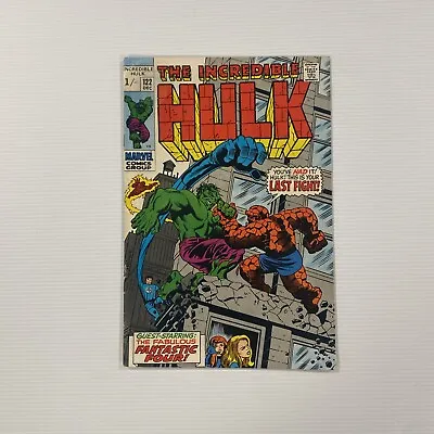 Buy Incredible Hulk #122 VG/FN Pence Copy **Water Stain Top Left Front Cover** • 50£