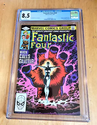 Buy Fantastic Four #244 Cgc 8.5 Wp * Frankie Raye Becomes Nova Galactus Herold *1982 • 63.22£