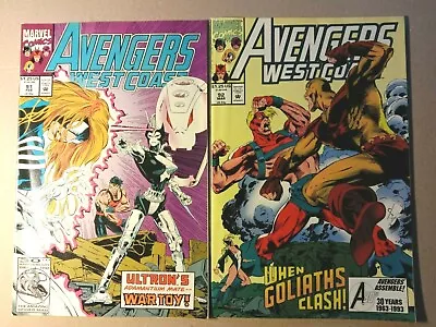 Buy Avengers West Coast #91 #92 Marvel Comics .1993 • 4.99£