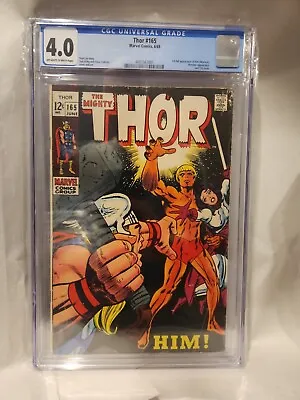 Buy Thor #165 CGC 4.0 1st Appearance Him (Warlock) • 280.21£