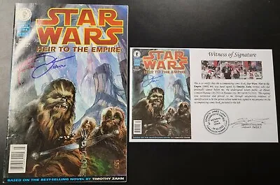 Buy Star Wars: Heir To The Empire (1995) #3 Newsstand SIGNED Timothy Zahn Notarized • 23.75£