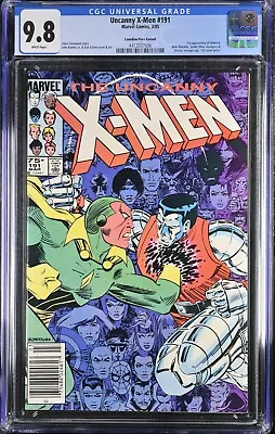 Buy The Uncanny X-Men #191 Newsstand Canadian Price Variant CPV CGC 9.8 1 Of Only 2 • 359.78£