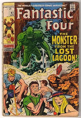 Buy Marvel Comics 3.5 VG-  FANTASTIC FOUR #97  Monster From Lost Lagoon • 11.69£