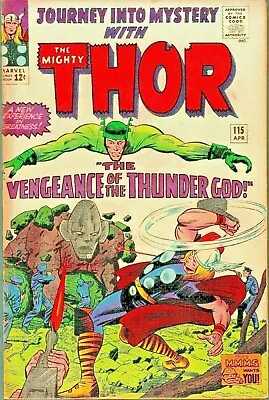 Buy Journey Into Mystery #115 1965 Marvel 'mighty Thor'  Lee/kirby...vf-/vf • 146.70£