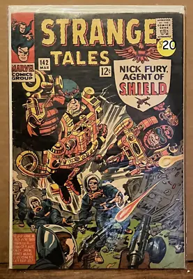Buy Strange Tales #142 (Marvel Comics 1966) Nick Fury/Mentallo -Jack Kirby Art • 16.06£