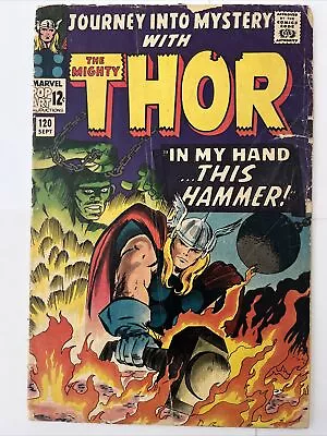 Buy JOURNEY INTO MYSTERY #120 (1965) GD  ~ THOR ~ ABSORBING MAN. Lee/Kirby. 🔑 • 12.02£