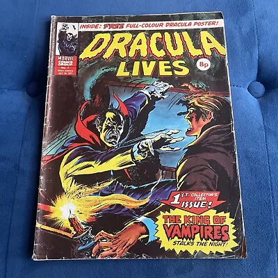 Buy Dracula Lives #1 Oct 1974 : 🔑 1st Appearance Werewolf By Night 🔑 Marvel Comics • 24.99£