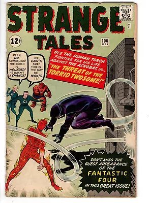 Buy Strange Tales #106 (1963) - Grade 4.0 - 1st Appearance Acrobat - Fantastic Four! • 79.92£