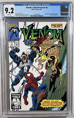 Buy Venom: Lethal Protector 4 (Marvel, 1993)  CGC 9.2 WP  **1st Appearance Scream** • 31.86£