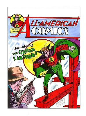 Buy All-American Comics #16 HAND COLORED COVER Signed Sheldon Moldoff 14 X 20 Print • 318.62£