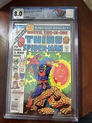 Buy Marvel Two-In-One Annual #2 1977 CGC 8.0 Spider-Man & Adam Warlock Vs Thanos • 71.95£