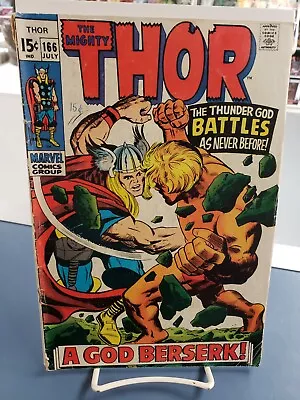 Buy The Mighty Thor # 166. 1969. Nice Silver Age Copy • 71.15£