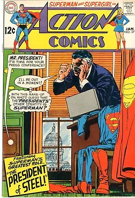 Buy Action Comics   # 371    VERY FINE+    Jan. 1969    Swan, Adams Cover & Art • 51.19£