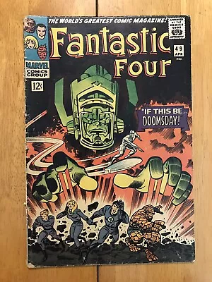 Buy Fantastic Four 49 1966 Marvel 1.8 GD- 1st Full Galactus 2nd Silver Surfer • 239£