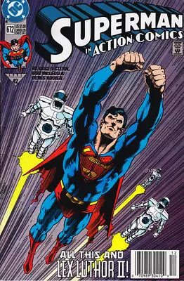 Buy Action Comics #672 (Newsstand) FN; DC | Superman Lex Luthor II - We Combine Ship • 4.73£