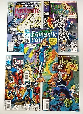 Buy Fantastic Four #376 377 383 387 388 Lot (1993 Marvel Comics)  Vs Avengers • 13.43£