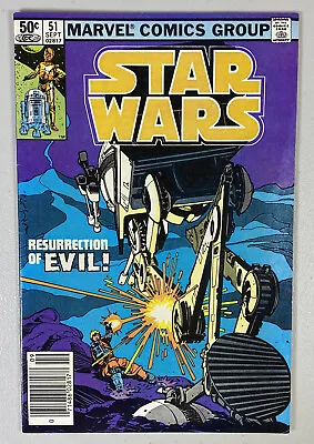 Buy STAR WARS 51 Marvel Comics Newsstand 1981 FN+/VF- Darth Vader 1981 • 6.15£