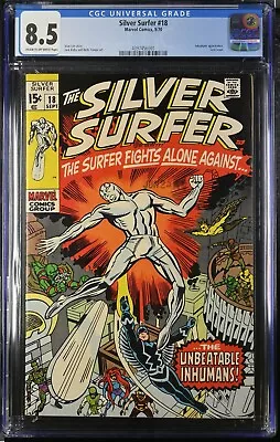 Buy Silver Surfer #18 (1970) Cgc 8.5 Final Issue Marvel Comics • 139.86£