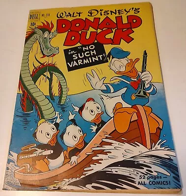 Buy Golden Age Four Color #318 Walt Disney's Donald Duck (Dell 1951, Carl Barks Art) • 39.82£