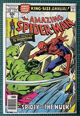 Buy The Amazing Spider-man King Size Annual #12 (marvel 1978) Spidey Vs Hulk Vfn • 25£