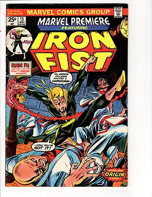 Buy Marvel Premiere #15 Marvel May 1974- 1st Appearance Of IRON FIST(WITH STAMP) • 113.45£