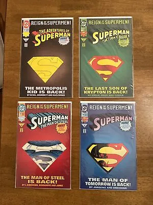Buy Superman Comic  Set ✳️Reign Of Superman Die Cut Covers✳️ 1993 • 48.04£
