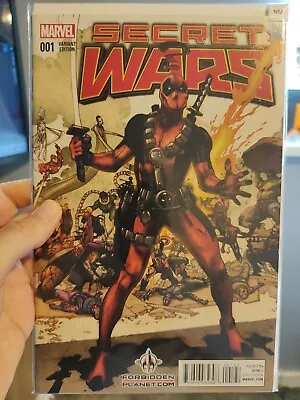 Buy SECRET WARS #1 (OF 9) Deadpool July 2015 Hickman Ribic Svorcina Marvel • 3.50£