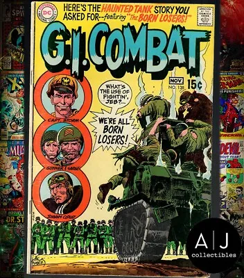 Buy GI Combat #138 VG+ 4.5 1969 1st App. The Losers • 22.38£