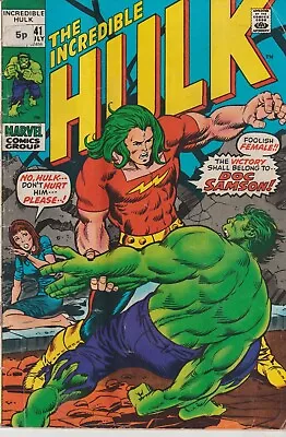Buy Marvel Comics Incredible Hulk #141 (1971) 1st Print G 1st Doc Samson • 45£