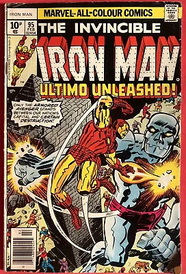 Buy Invincible Iron Man #95 Ultimo Unleashed UK Price Variant (1976) Marvel Comics • 5.95£