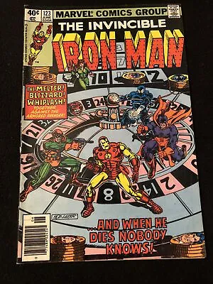 Buy Iron Man 123 7.0 Newsstand 1979 Demon In A Bottle  Ef • 9.45£