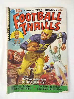 Buy Football Thrills #1 Red Grange Jim Thorpe (1951 Ziff Davis) Golden Age Comic • 23.89£