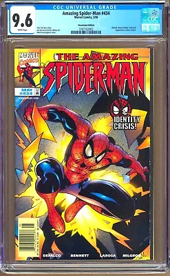 Buy Amazing Spider-Man #434 (1998) CGC 9.6  White Pgs. DeFalco  Kaine   NEWSSTAND  • 118.58£