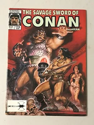 Buy Savage Sword Of Conan The Barbarian #174 Marvel Curtis Magazine 1990 Copper Age • 4.74£