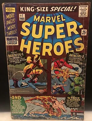 Buy Marvel Super-Heroes #1 Comic Marvel Comics Silver Age 2.5 • 13.91£