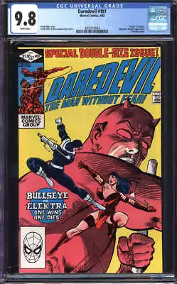 Buy Daredevil #181 Cgc 9.8 White Pages //  Death  Of Elektra Marvel Comics 1982 • 200.88£