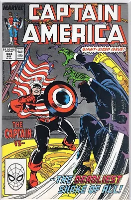 Buy  CAPTAIN AMERICA  #344  (1988 Ron Frenz Marvel Comic) Will Combined Shipping • 3.82£