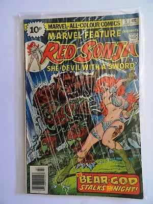 Buy Marvel Feature Red Sonja #5 VF-  Marvel Comics 1975 • 6£
