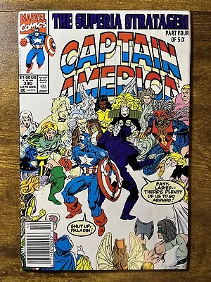 Buy Captain America 390 Newsstand 1st Appearance Of Superia Marvel Comics 1991 • 3.53£
