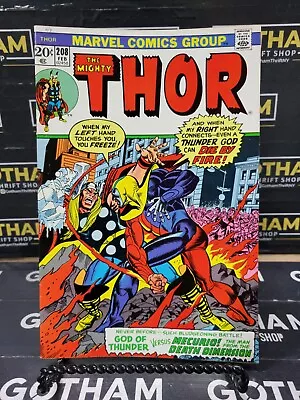 Buy Thor Volume 1 #208 February 1973 The Fourth-Dimensional Man Marvel Comic Book • 15.98£