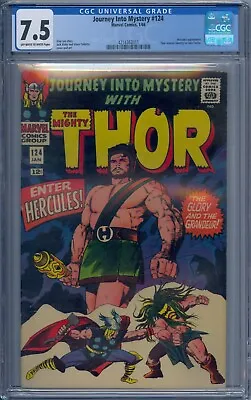 Buy Journey Into Mystery #124 Cgc 7.5 Thor Hercules Jane Foster Jack Kirby • 205.55£